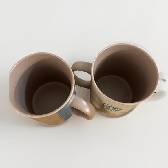 Pair Of Starbucks Mug 2006 Origin of the Coffee Thanks to Manolo 18 Oz - Picture 3 of 4